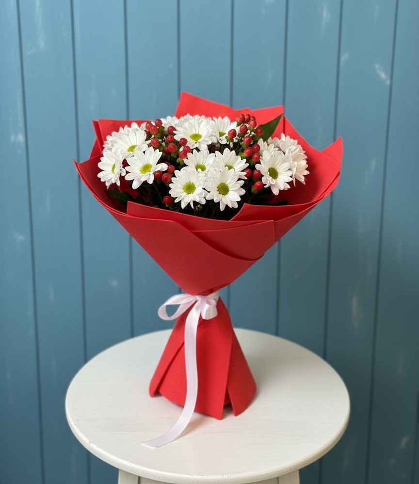 Букет цветов из: Хризантемы в Октябрьском Красноярского края