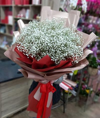 Букет цветов из: Гипсофила в Октябрьском Красноярского края