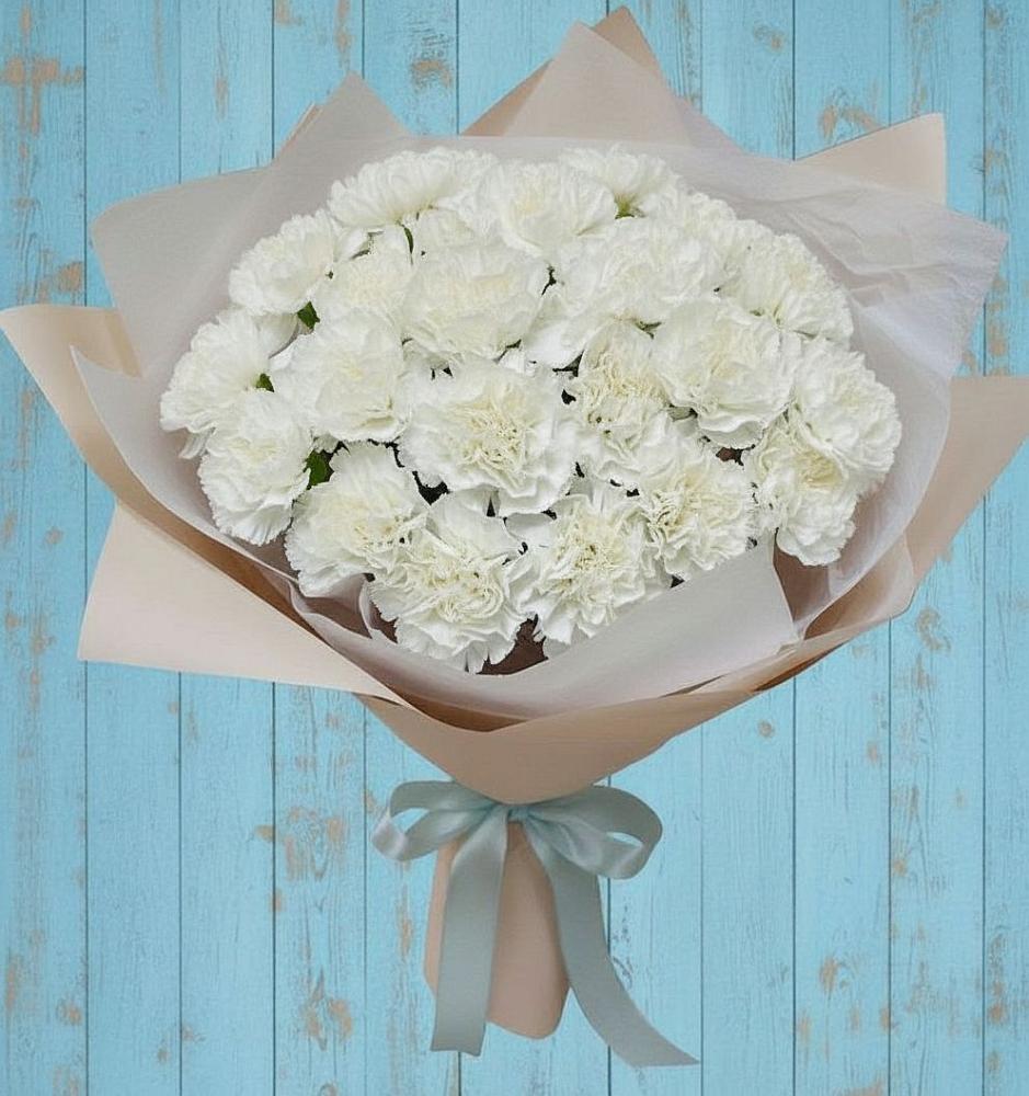 Букет цветов из: Гвоздики в Октябрьском Красноярского края