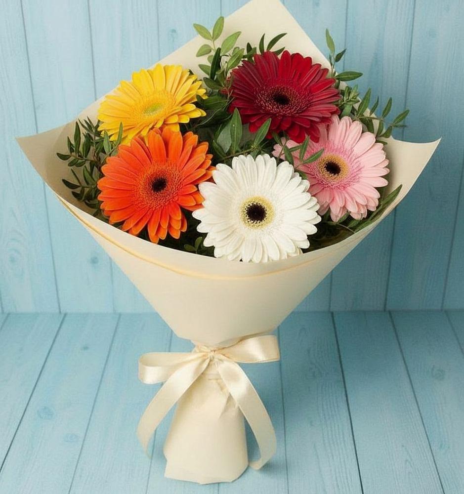 Букет цветов из: Герберы в Октябрьском Красноярского края