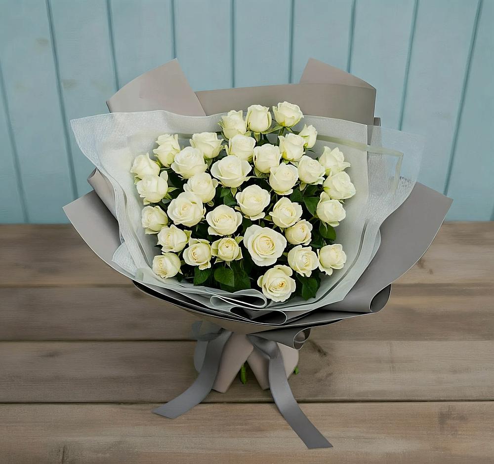 Букет Белоснежная нежность в Октябрьском Красноярского края