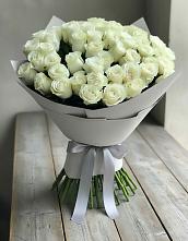 Букет 35 Белых роз в Октябрьском Красноярского края