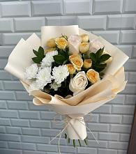 Букет цветов из:  Розы и Хризантемы в Октябрьском Красноярского края