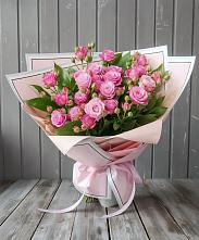 Букет Розовый кустик в Октябрьском Красноярского края