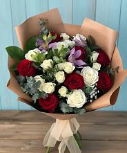 Букет цветов из:  Розы и Альстромерии в Октябрьском Красноярского края