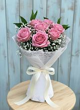 Букет цветов из:  Розы #REPLACE_PRED# Октябрьском Красноярского края