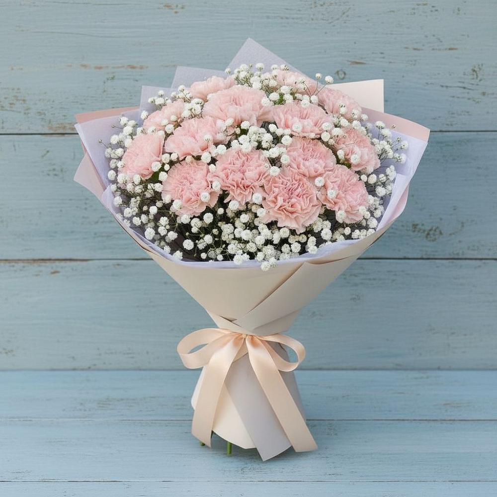 Букет цветов из: Гвоздики в Октябрьском Красноярского края