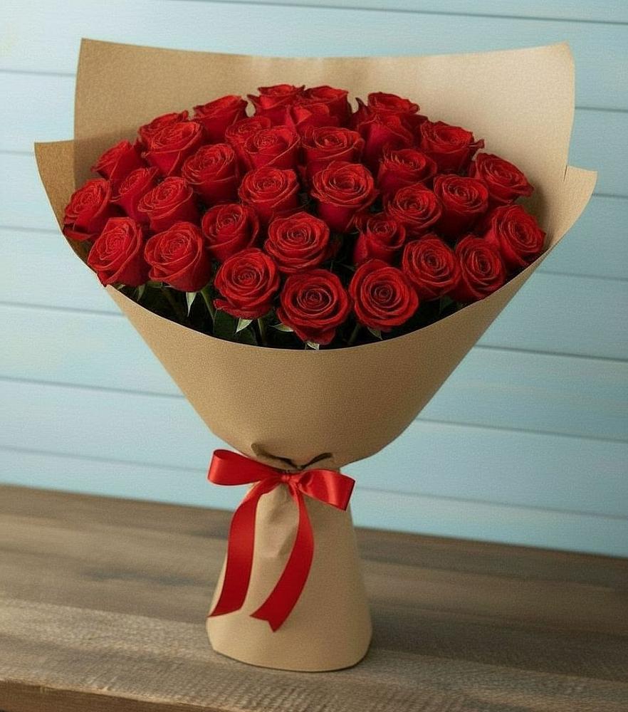 Букет Красные розы Милано в Октябрьском Красноярского края