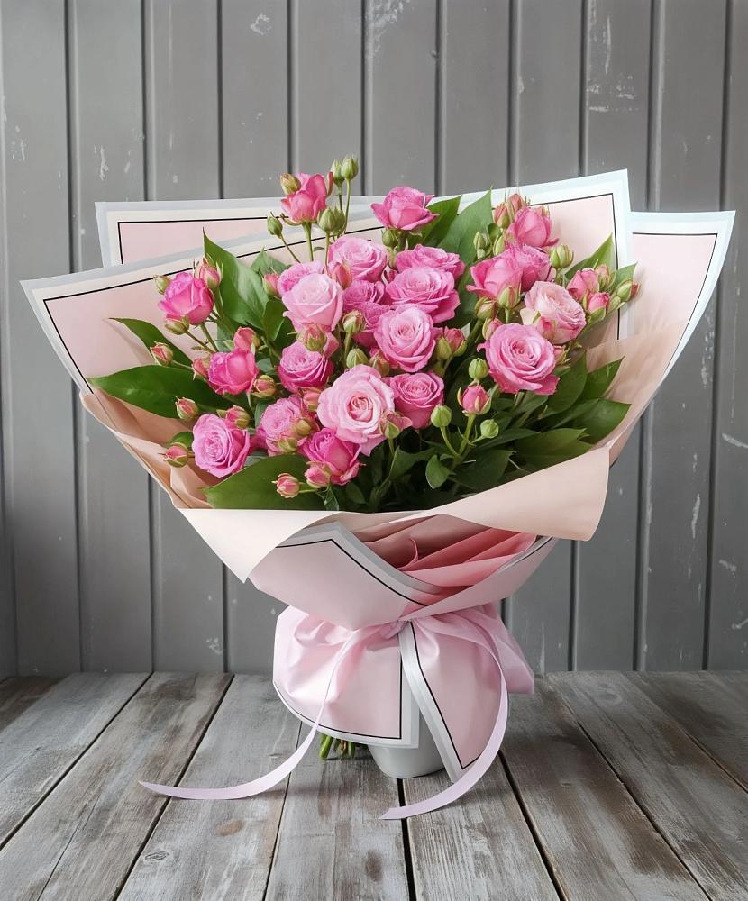 Букет Розовый кустик в Октябрьском Красноярского края