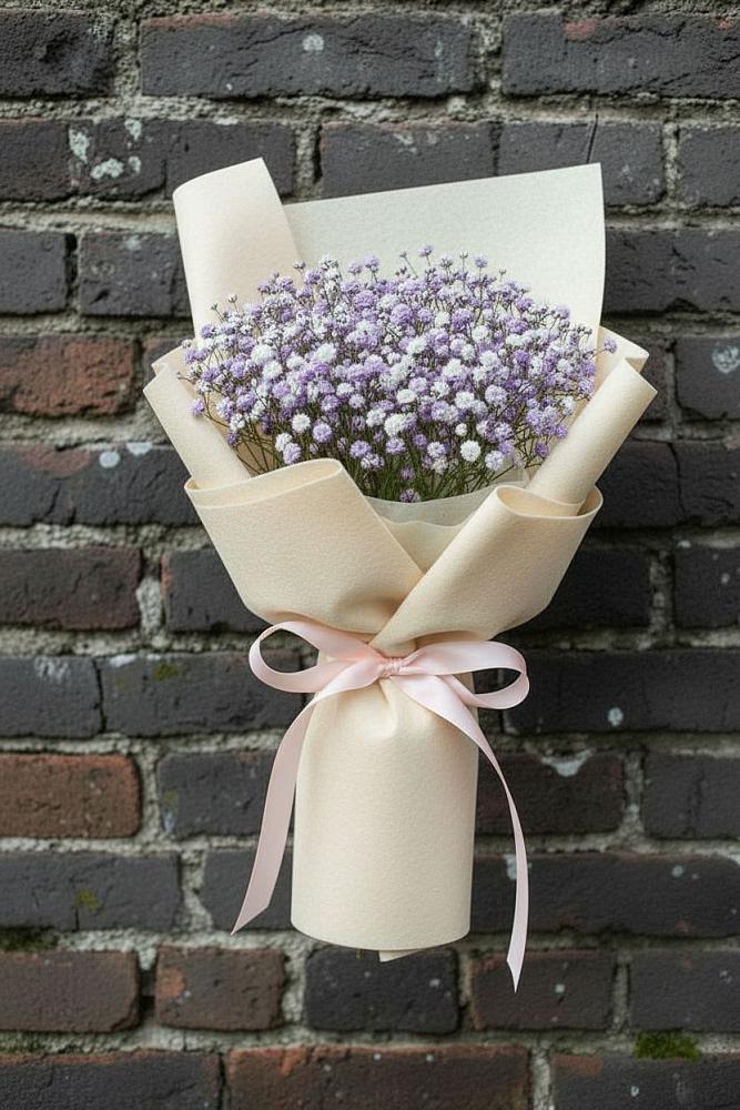 Букет цветов из: Гипсофила в Октябрьском Красноярского края