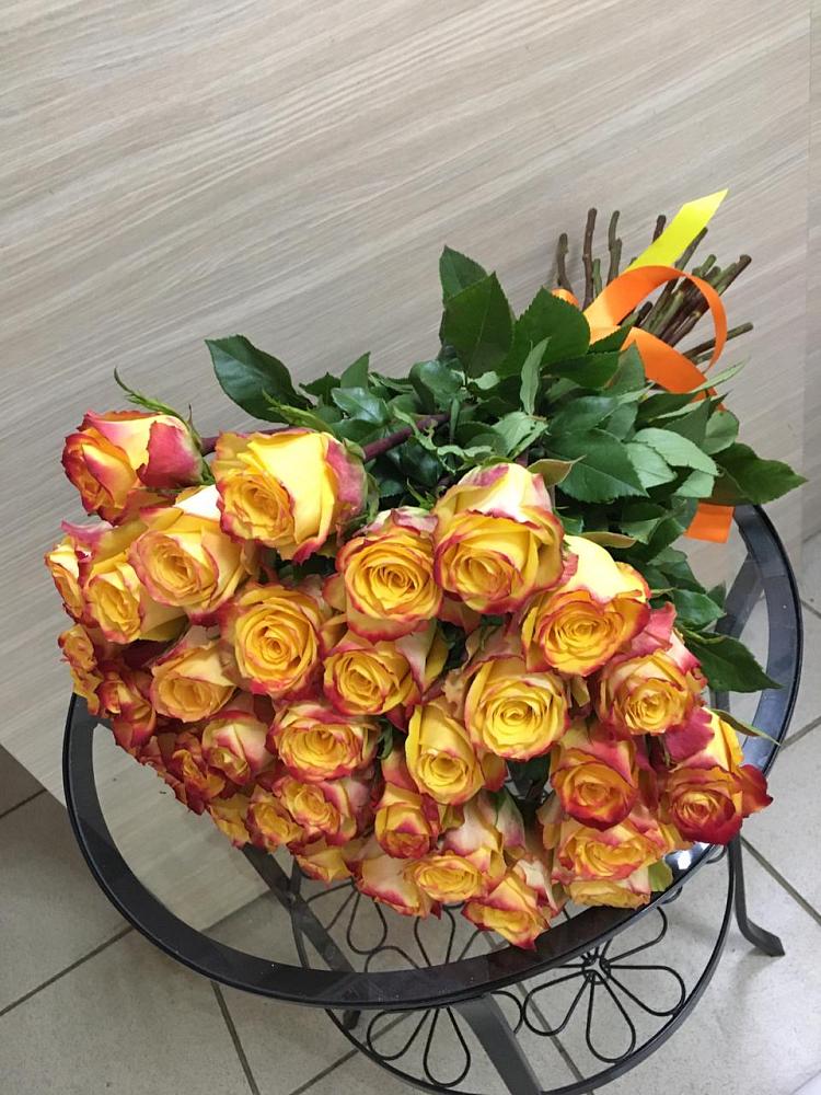 Букет Желтые розы в Октябрьском Красноярского края