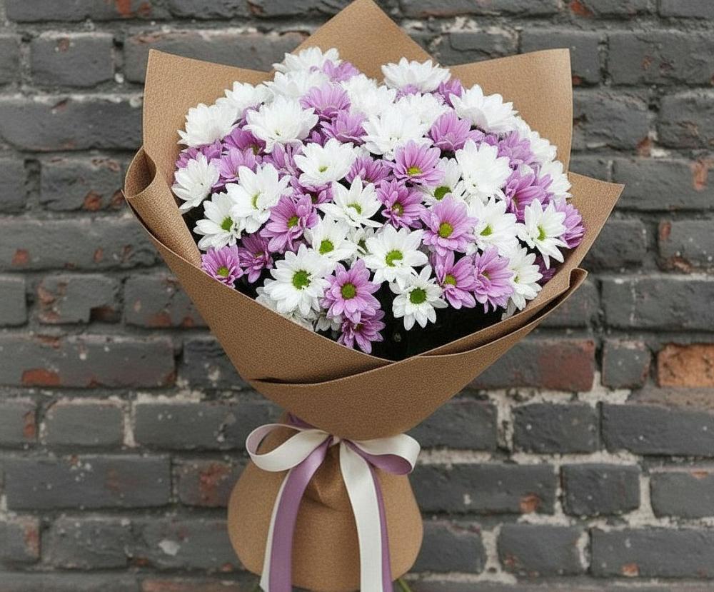Букет цветов из: Хризантемы в Октябрьском Красноярского края