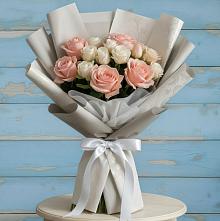 Букет цветов из:  Розы #REPLACE_PRED# Октябрьском Красноярского края