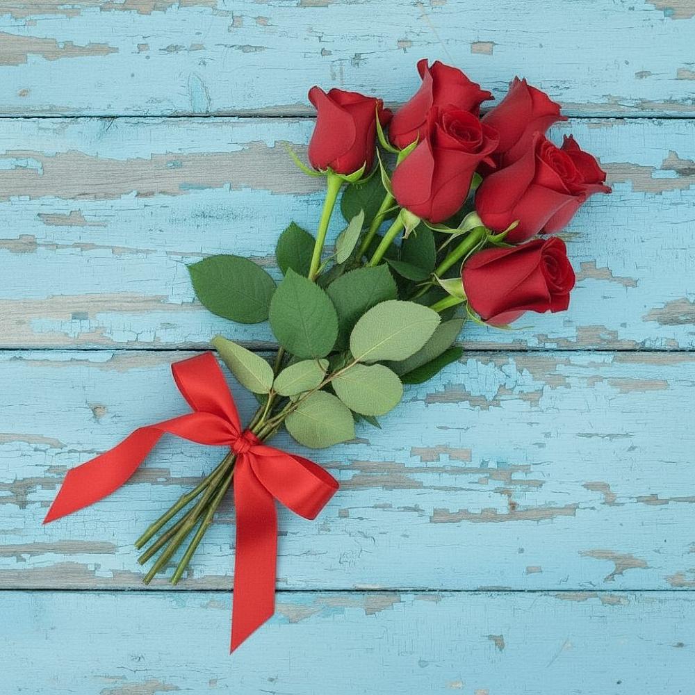 Букет Красные розы в Октябрьском Красноярского края