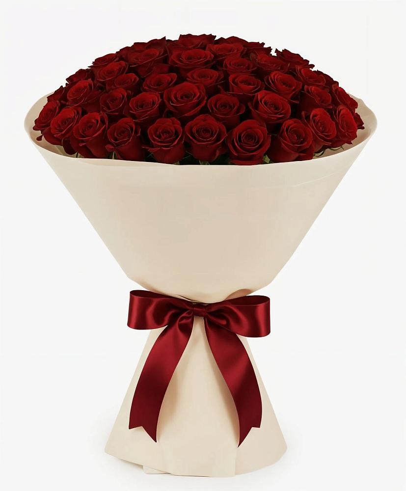 Букет 101 Бордовая роза Блэк Бакарра в Октябрьском Красноярского края