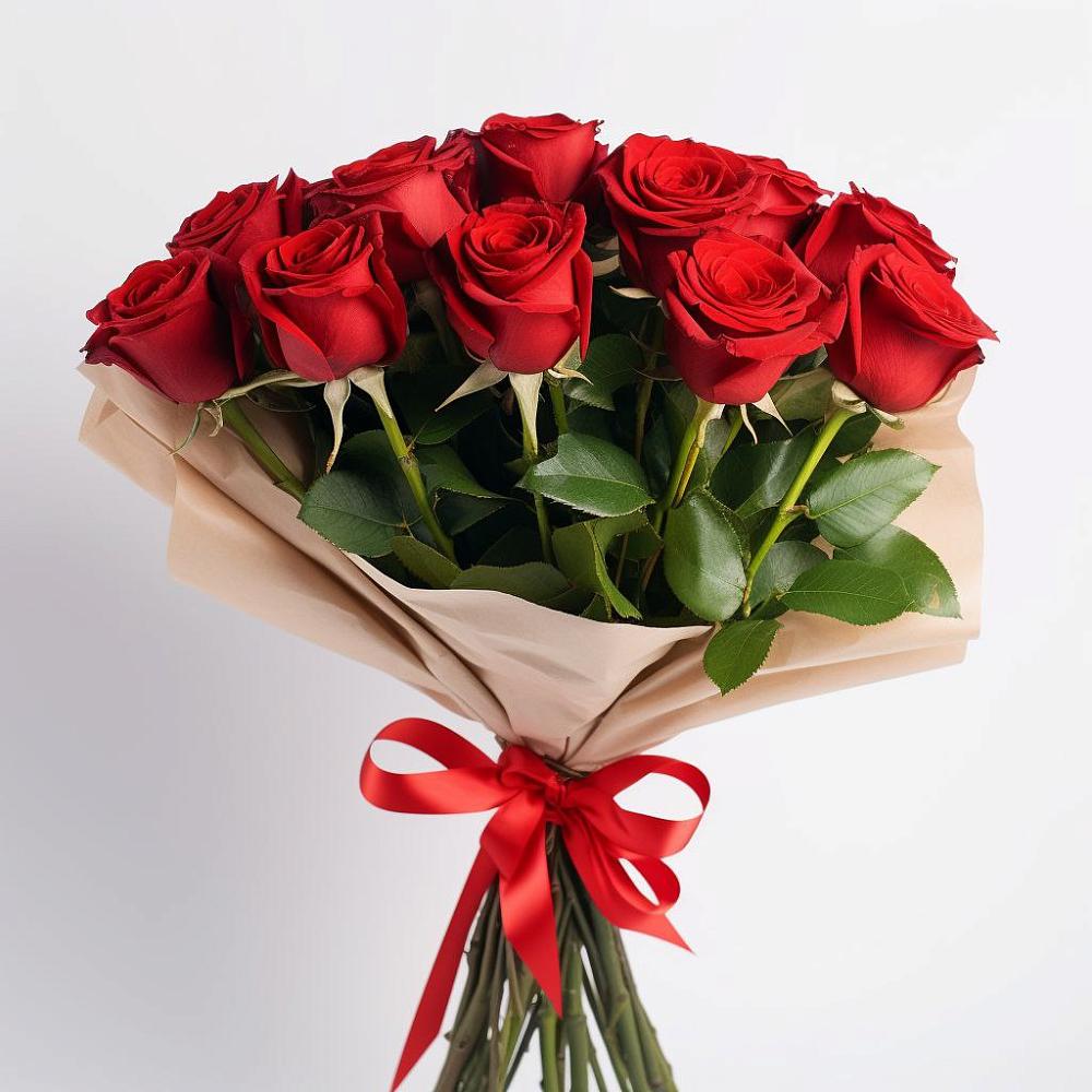 Букет 11 Красных роз Эдлесс Лав в Октябрьском Красноярского края