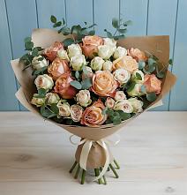 Букет цветов из:  Альстромерии и Розы в Октябрьском Красноярского края