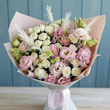 Букет цветов из:  Альстромерии и Розы в Октябрьском Красноярского края